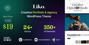 Liko Creative Agency & Portfolio WordPress Theme